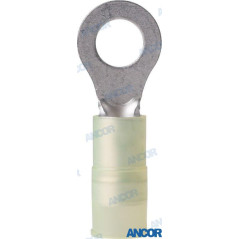 Ancor - TERMINALES NYLON, AGUJERO 6,4mm, AMARILLOS, BLISTER (4), ANCOR