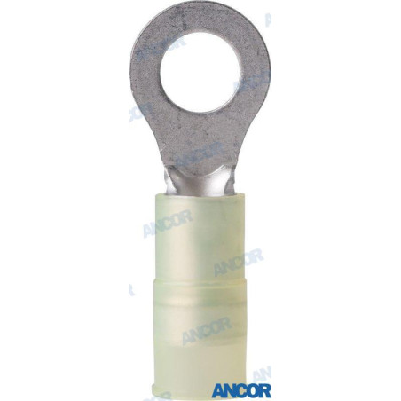 Ancor - TERMINALES NYLON AGUJ.6,4mm AMARILLOS, BLISTER