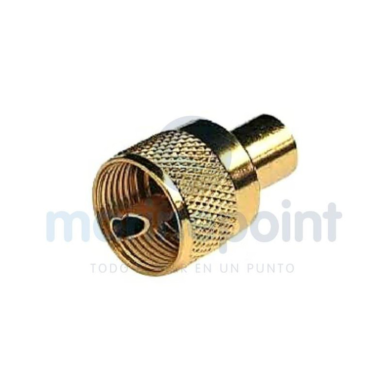 CONECTOR GLOMEX, PL259 MACHO GOLD p/RG58...++