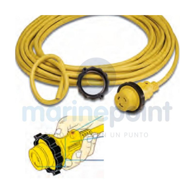 CABLE MARINCO, 16Ah 220v c/CONECTOR Y LIBRE, largo15 m c/LED FUNCION...