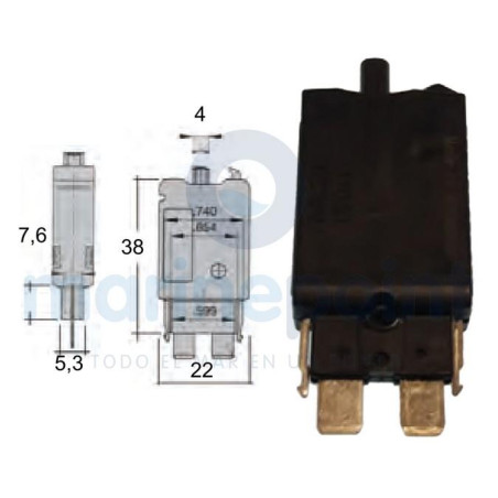 INTERRUPTOR FUSIBLE TERMICO 15 Ah