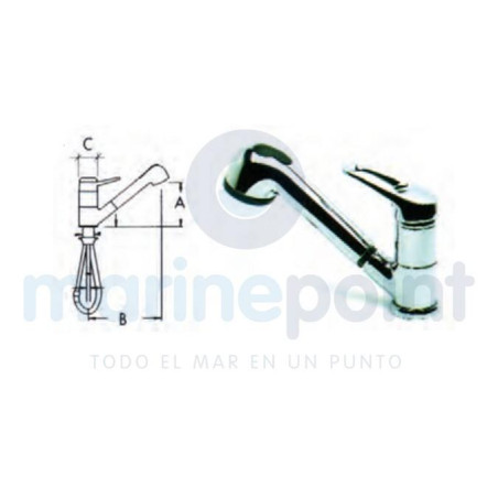 GRIFO FREGADERO MIXER LUXUS-C0