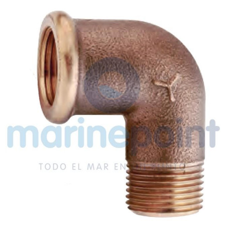 Maestrini - CODO BRONCE, MACHO/HEMBRA, 3/8", MAESTRINI