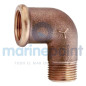 CODO MACHO/HEMBRA BRONCE 3/8"