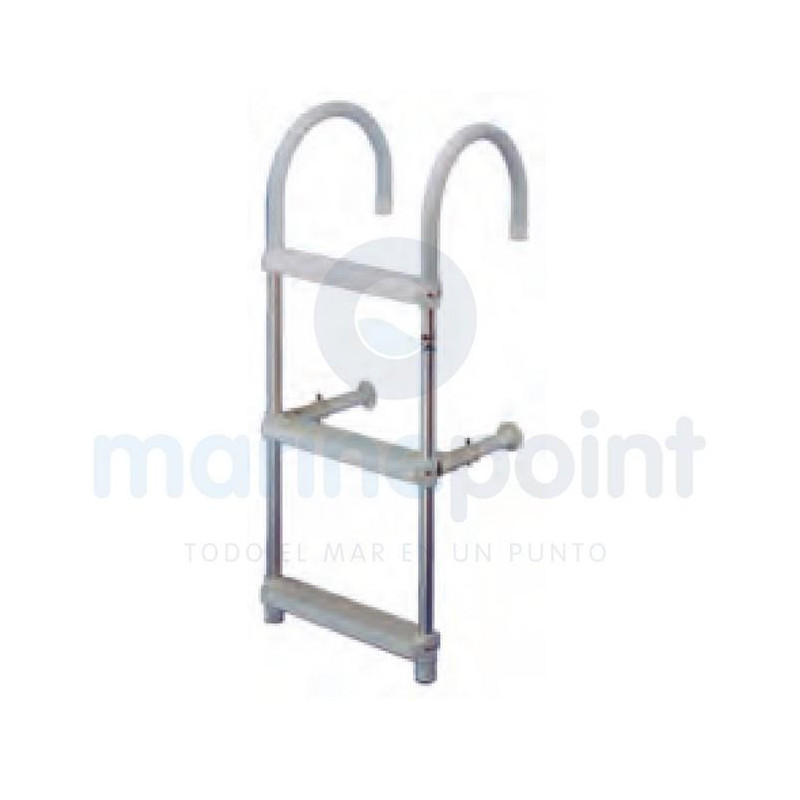 ESCALERA ALUMINIO,3 PELDAÑOS, ANCHO 26cm