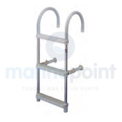 ESCALERA ALUMINIO, 4 PELDAÑOS, ANCHO 26cm