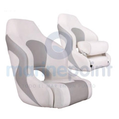 ASIENTO SPORT, ERGONOMICO, BLANCO-GRIS