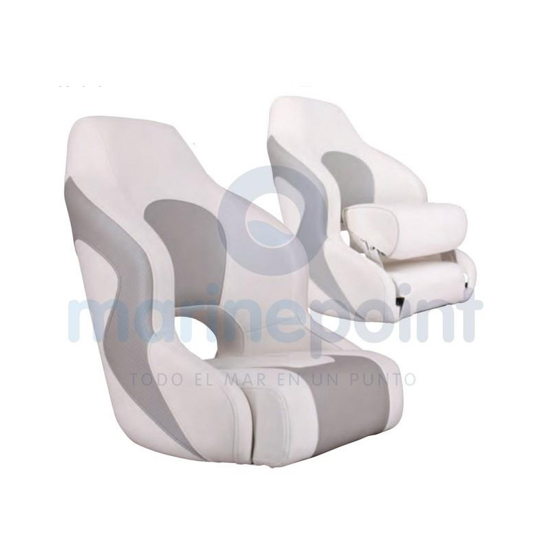 ASIENTO SPORT, ERGONOMICO Bco./Gris