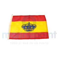 BANDERA ESPAÑA 20x30 cm, c/corona