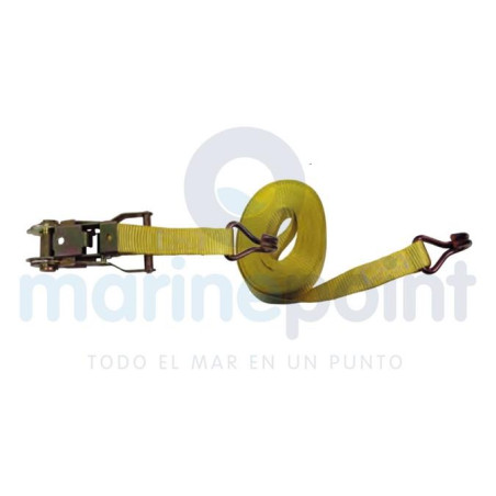 TRINCAJE CINCHA AMARRE 1,5" AMARILLO 6 m.