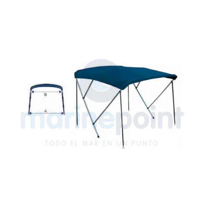 TOLDO BIMINI 3 ARCOS, 150/170cm, AZUL