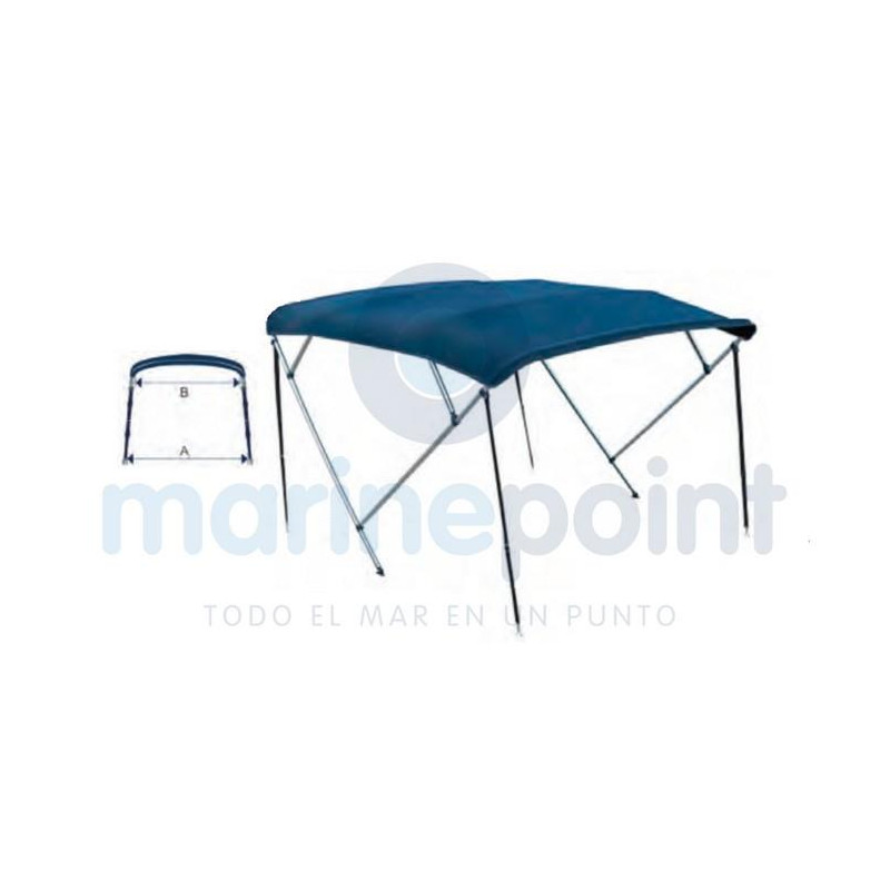 TOLDO BIMINI 4 ARCOS, 210/230cm, AZUL