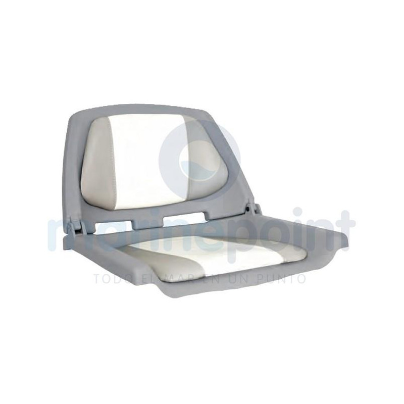 ASIENTO PLEGABLE FISHERMAN GRIS/BLANCO