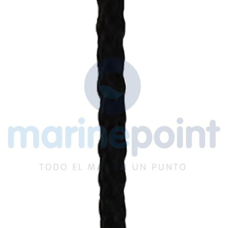 Poly Ropes - CABO POL.CARRETE NEGRO 4mm, 12m (ROLLO)...NO...