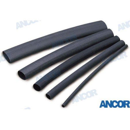 Ancor - TUBO TERMORETRACTIL 12,7-4mm NEGRO