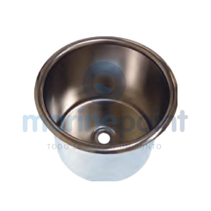 POSAVASOS EMPOTRADO INOX, 95mm DIAMETRO, 83mm ALTO