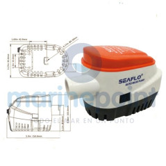 Seaflo - BOMBA ACHIQUE AUTO SEAFLO, 12v, 1100 GPH (TIPO SAHARA)