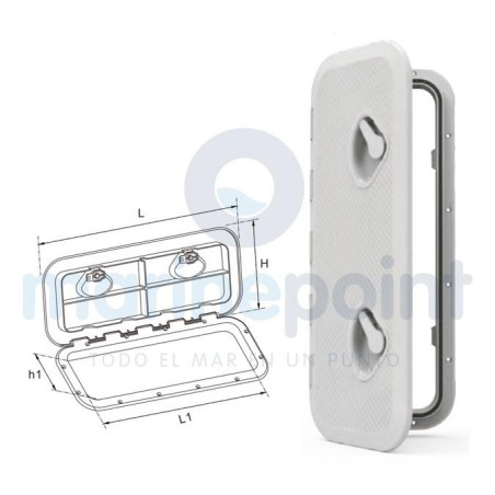 Seaflo - TAPA REGISTRO BLANCA, 460 x 510 x 383 x 436mm...N...