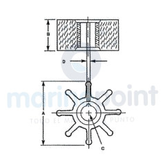 Sherwood - TURBINA SHERWOOD, c/EXTRACTOR, Carterpillar:109-5324