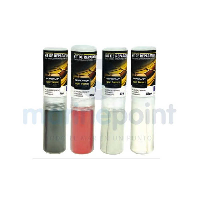 KIT REPARACION NEUMATICAS PVC, Bco.