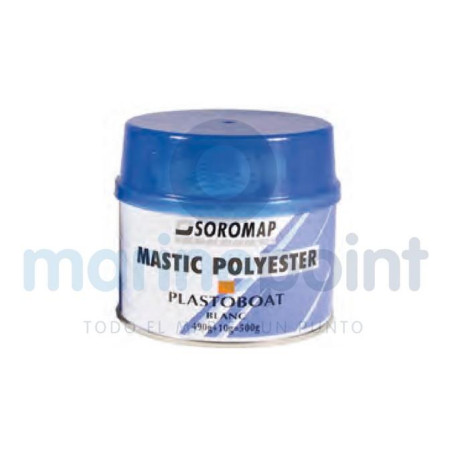 Soromap - MASILLA POLIESTER BLANCA, 500 g, SOROMAP