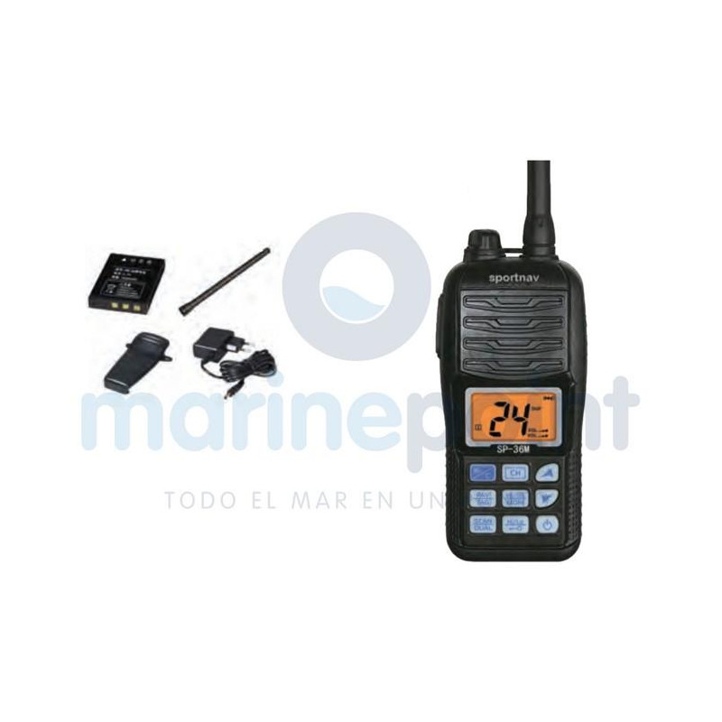 VHF SPORTNAV PORTATIL, 36M, IPX7