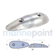 Tecnoseal - ANODO PEZ OVAL, 117 x 45 mm