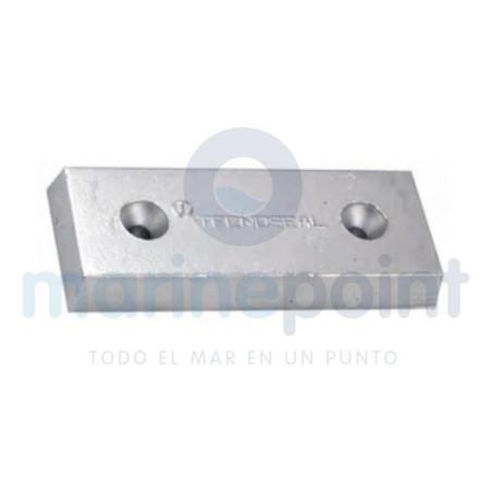 ANODO PLACA 130x50x17 mm, Zn