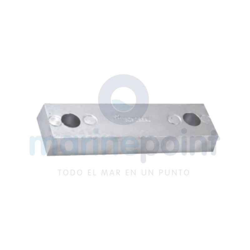 ANODO PLACA RIVA 200 x 60 x 30mm, Zn