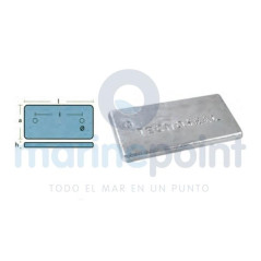 Tecnoseal - ANODO CALDAIA, PLACA 300 x 150 x 10mm