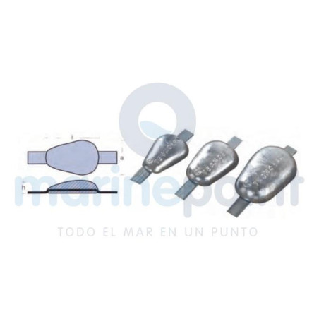 Tecnoseal - ANODO PEZ p/SOLDAR 1,8 Kg, TECNOSEAL