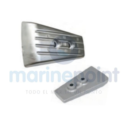 Tecnoseal - ANODO VOLVO SX DP-H PLACA Zn 3588746, c/TETONES HACIA FUERA