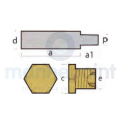 Tecnoseal - ANODO REFRIGERACION AIFO, 26 x 8 x 13mm