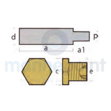 ANODO REFRIGERACION AIFO, 26 x 8 x 13mm