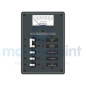 PANEL AC VOLTIMETRO + 3 INTERRUPTORES SIMPLES y 1 DOBLE