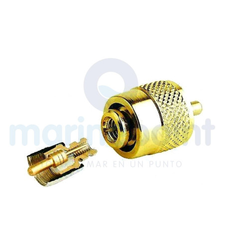 CONECTOR PL259 MACHO GOLD p/RG58