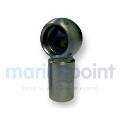 SOPORTE INOX PARA BOLA 10mm ROSCA 8mm