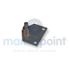 SOPORTE PLANO 58x48mm, c/TORNILLO INOX M8