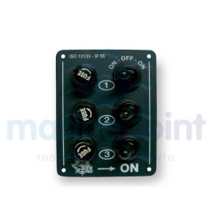 Osculati - PANEL 3 INTERRUPTOR OSCULATI (01470100)