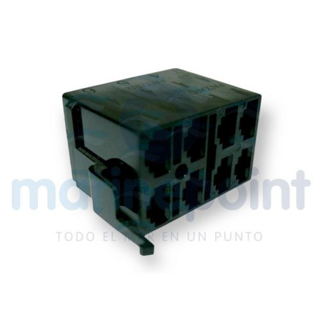 CONECTOR NEGRO TERMINALES ENCHUFE