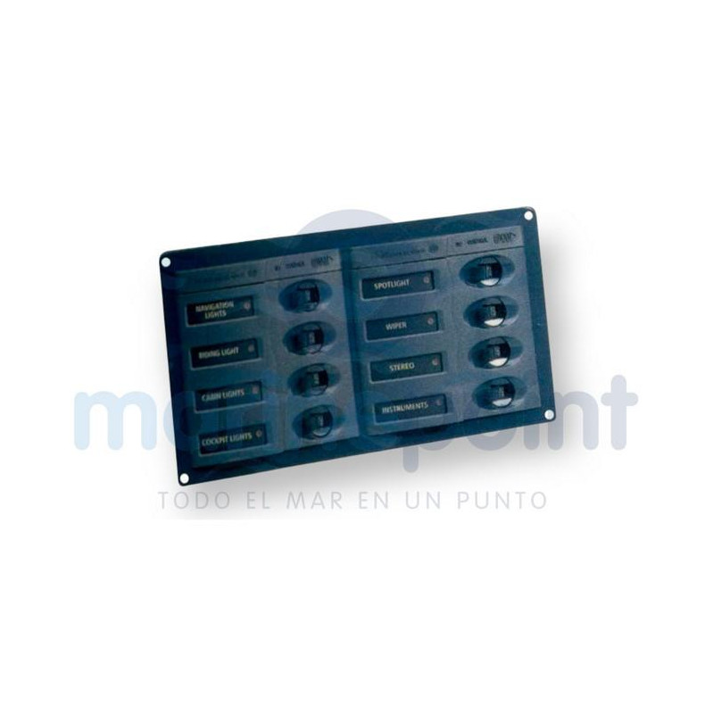 PANEL HELLA 8 pos. HORIZ.12v GRIS...