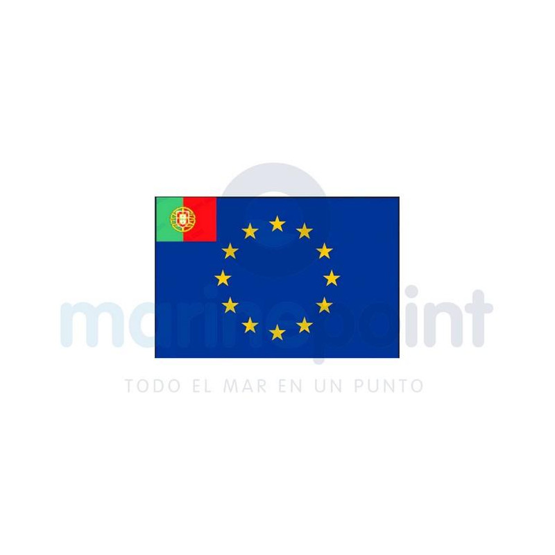 BANDERA EURO-PORTUGUESA, 45 x 30 cm