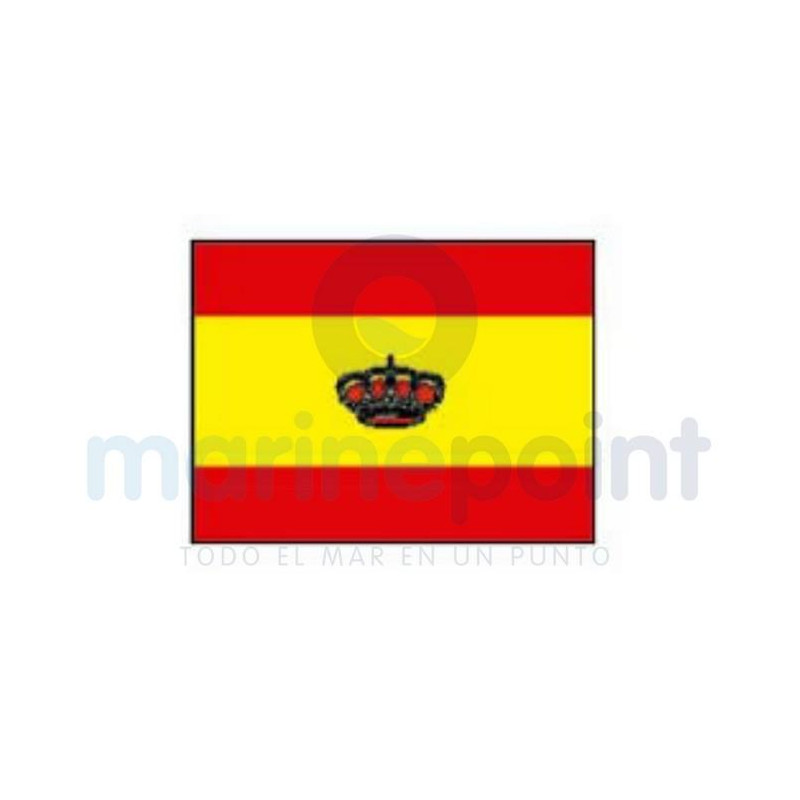 BANDERA ESPAÑA ADHESIVO, c/CORONA 210 x 140mm.