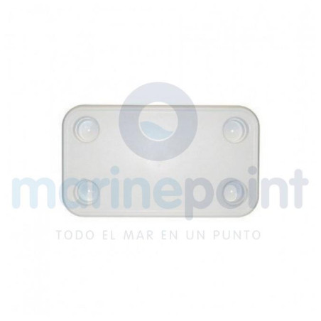 MESA RECTANGULAR, 16"x28", EN PVC, c/SOPORTE p/BEBIDAS