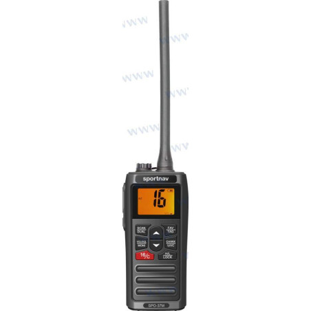 VHF SPORTNAV PORTATIL, 37M, IPX7, 11 HORAS BATERIA