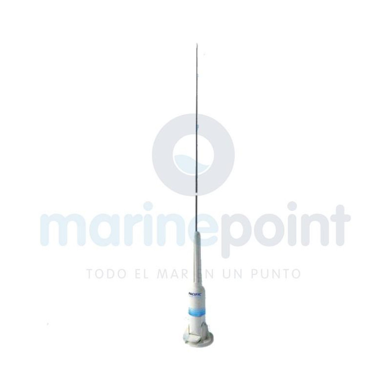 ANTENA VHF PACIFIC, INOX, BASE ABATIBLE