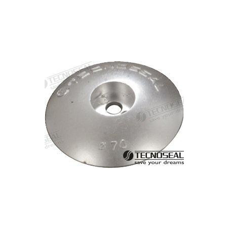 Tecnoseal - ANODO DISCO TIMON SIMPLE, 70mm, ALUMINIO