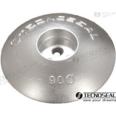 Tecnoseal - ANODO DISCO TIMON SIMPLE, 90mm, ALUMINIO