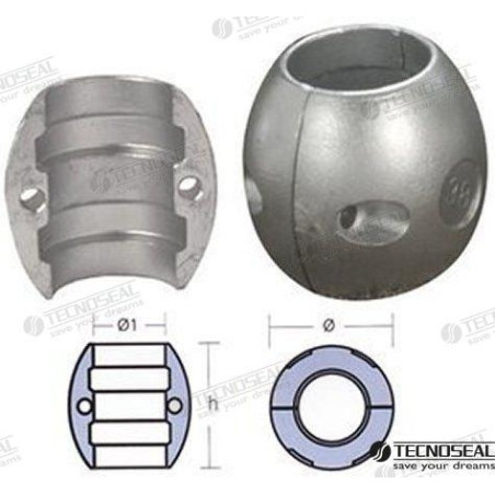 ANODO COLLAR EJE 1"