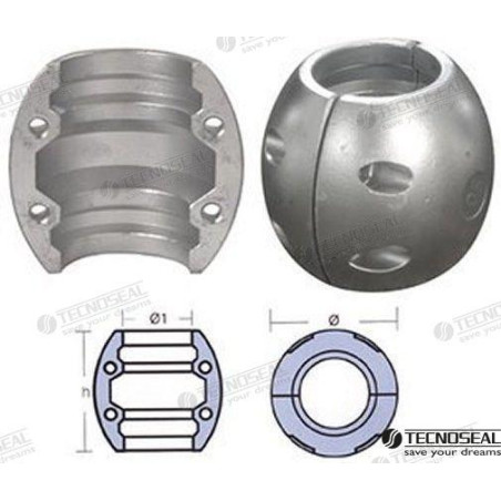 ANODO COLLAR EJE, 1-1/2" (38mm), TECNOSEAL